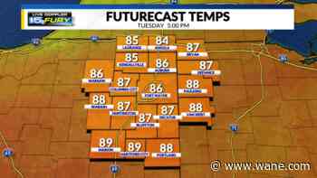 Record breaking heat with much cooler temps on the way