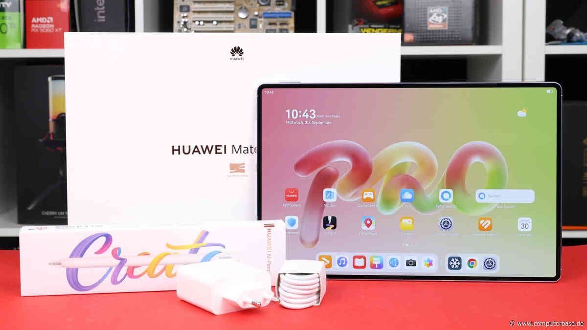 Huawei MatePad Pro 12" im Test: Mattes OLED-Tablet überzeugt als schlankes Leicht­gewicht