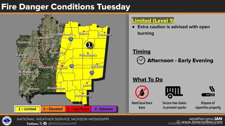 Fire Danger Expected Again Today