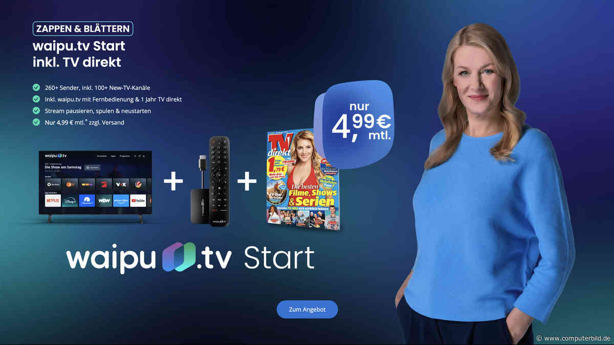 Waipu.tv schnürt Kombi-Angebot aus Fernsehen und Programmheft