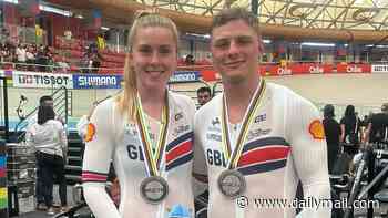 Britain's new golden couple rocked by his World Championships expulsion: How world's fastest female cyclist kept boyfriend's defection secret - but now he's flying home in 'misconduct' storm over his behaviour