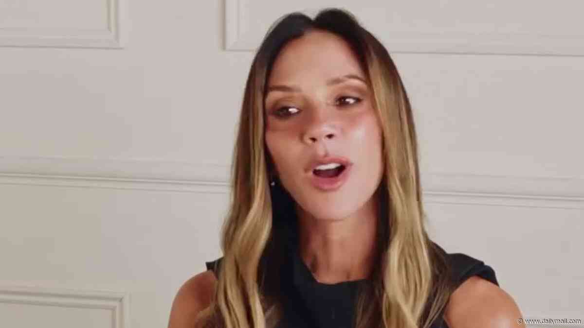 Victoria Beckham reveals David goes around the room blowing out candles when he wants dinner party guests to leave in the hope 'people will get the hint'