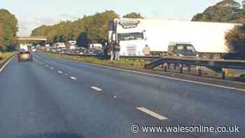 A55 crash near Holywell leaves lorry covering carriageway causing traffic chaos