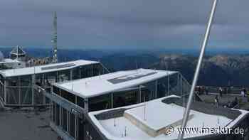 Wintereinbruch auf der Zugspitze: Schnee und strenger Frost über Nacht