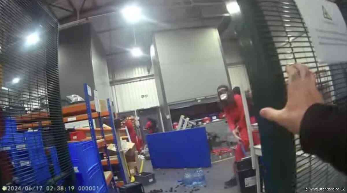 Video footage shows Palestine Action raid on factory, court hears