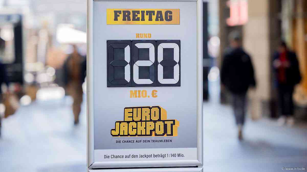 Eurojackpot krachend voll: 120 Millionen Euro zu gewinnen - 20 Millionen allein in Gewinnklasse 2
