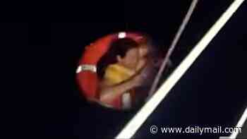 Moment female cruise passenger is found alive 70 miles off Zante 'in true miracle' 20 HOURS after jumping from mega ship 'because she wanted to disembark'