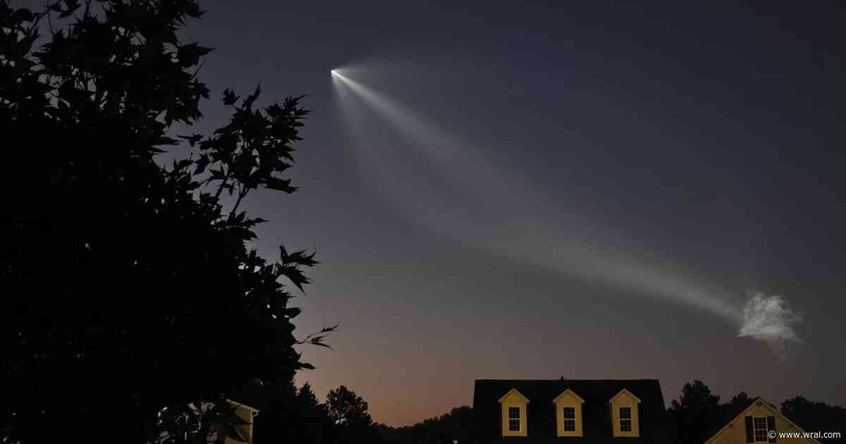 Did you see it? SpaceX launch visible in NC skies Tuesday morning