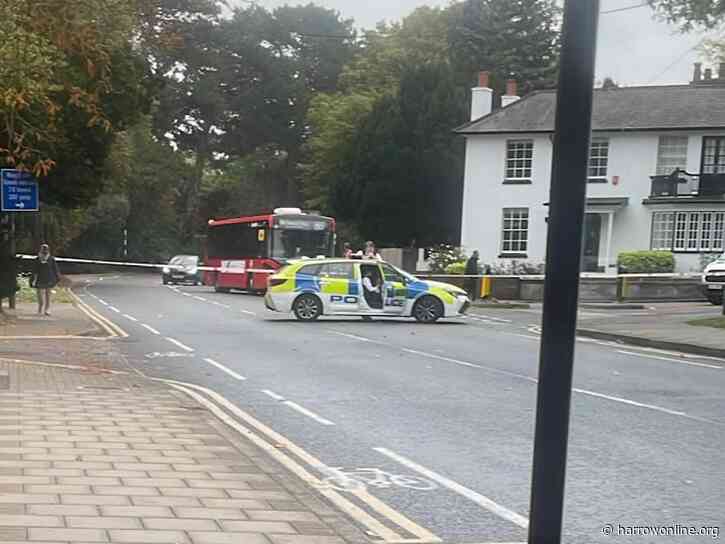 Police cordon put in place in Pinner after rush-hour collision