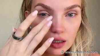 Romee Strijd fights back tears as she reveals she's been cut from Victoria's Secret catwalk show with just one week's notice for 'not being a good fit'