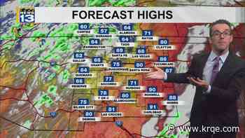 Drier and gusty weather with a midweek cold front