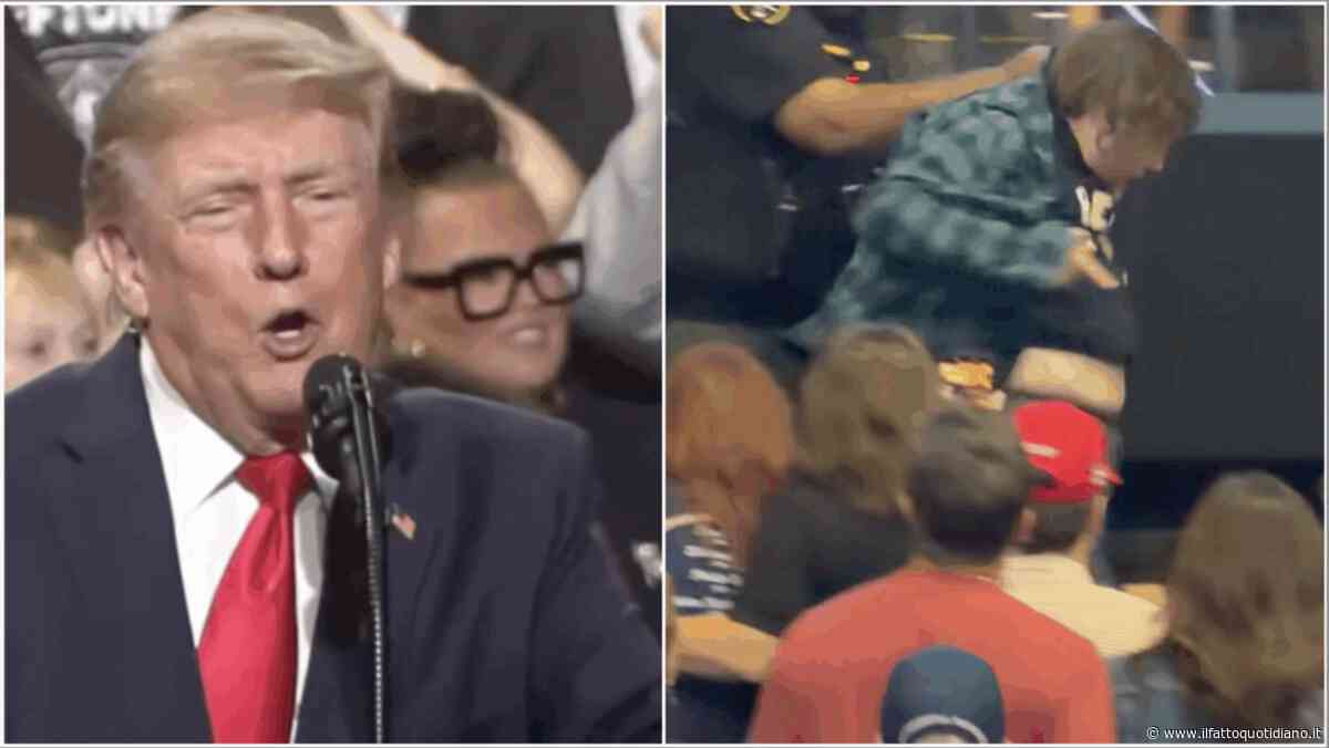 Trump insulta e deride una manifestante in Ohio: “Sta tornando dalla mamma, deve mettersi a dieta”
