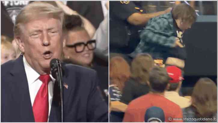 Trump insulta e deride una manifestante in Ohio: “Sta tornando dalla mamma, deve mettersi a dieta”