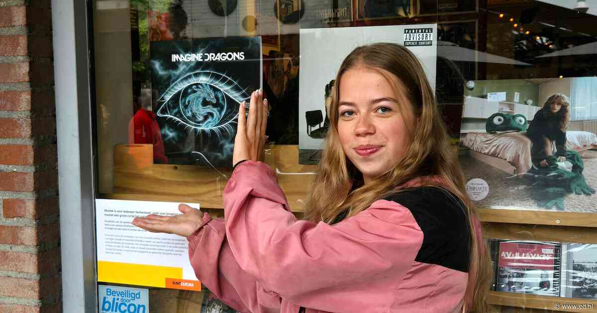 Platenhoezen van SintLucas-studenten te zien in platenzaak in Eindhoven: ‘Ze zijn echt goed gelukt’
