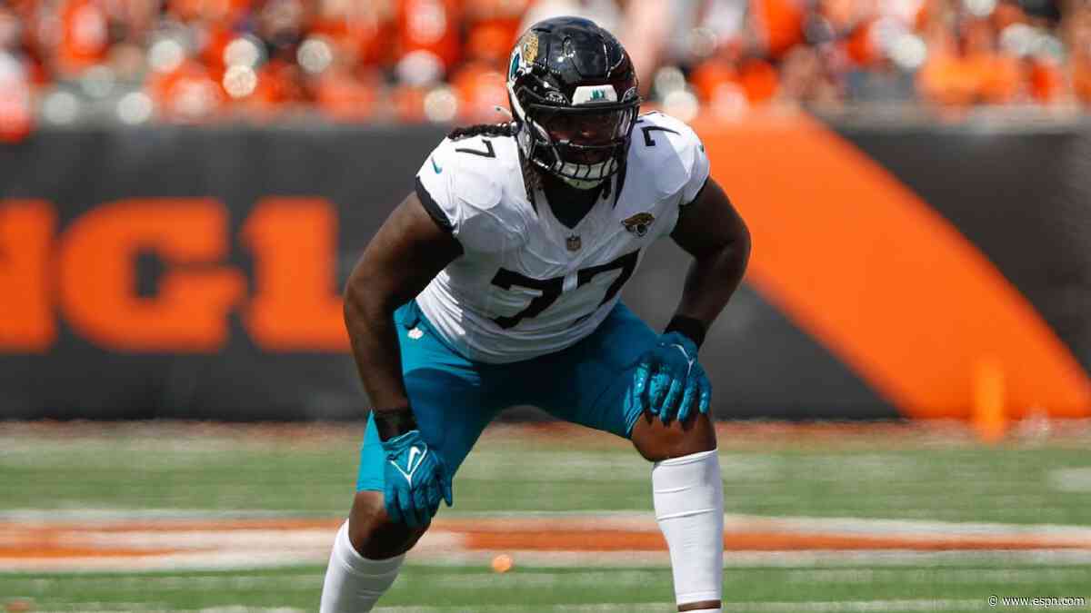 Sources: Jaguars LT Harrison to undergo knee surgery