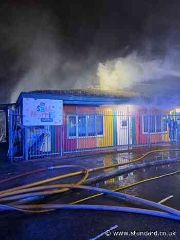 Fire sweeps through children's nursery in north London