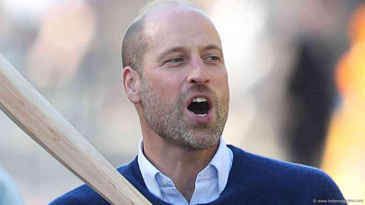 Sporty Prince William joins stars for cricket match – but he's outshone by Princess Charlotte