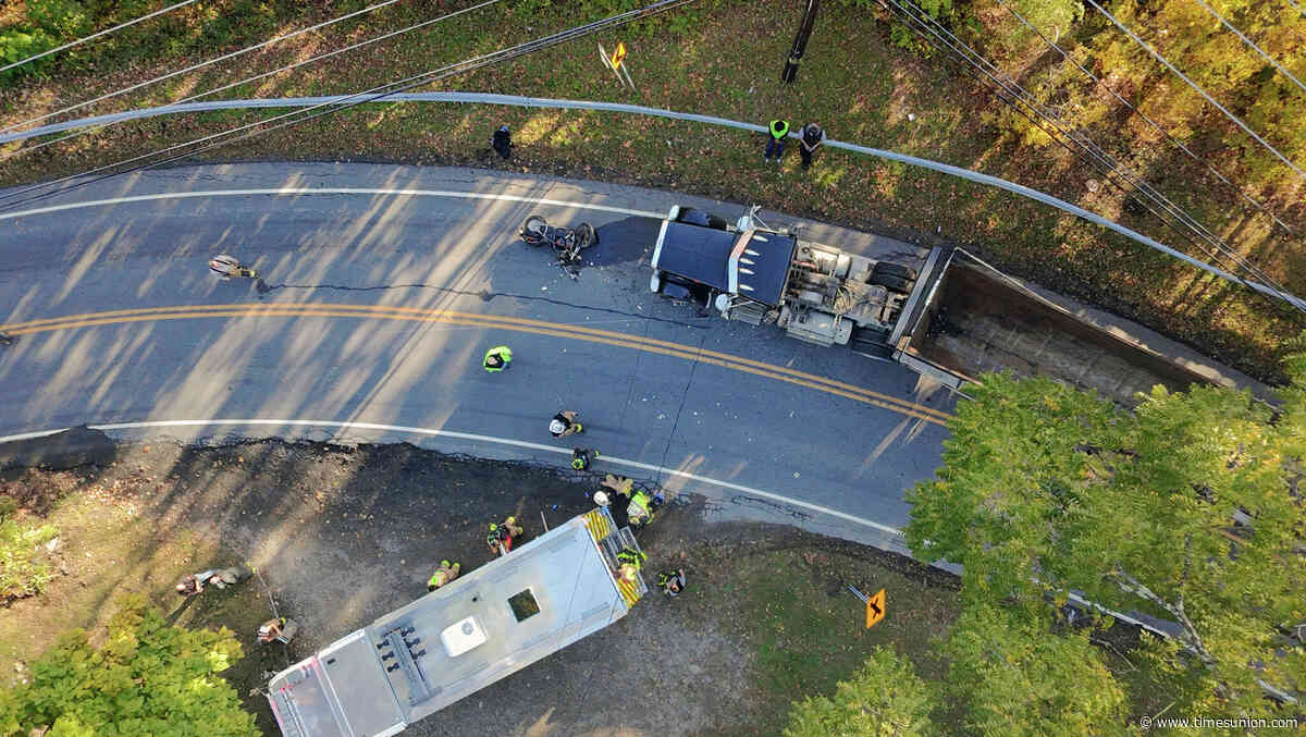 Motorcyclist airlifted after crash with tractor-trailer in Dutchess County