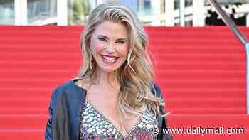 Christie Brinkley, 72, shows off her ageless looks in a plunging sequin gown at MIPCOM in Cannes
