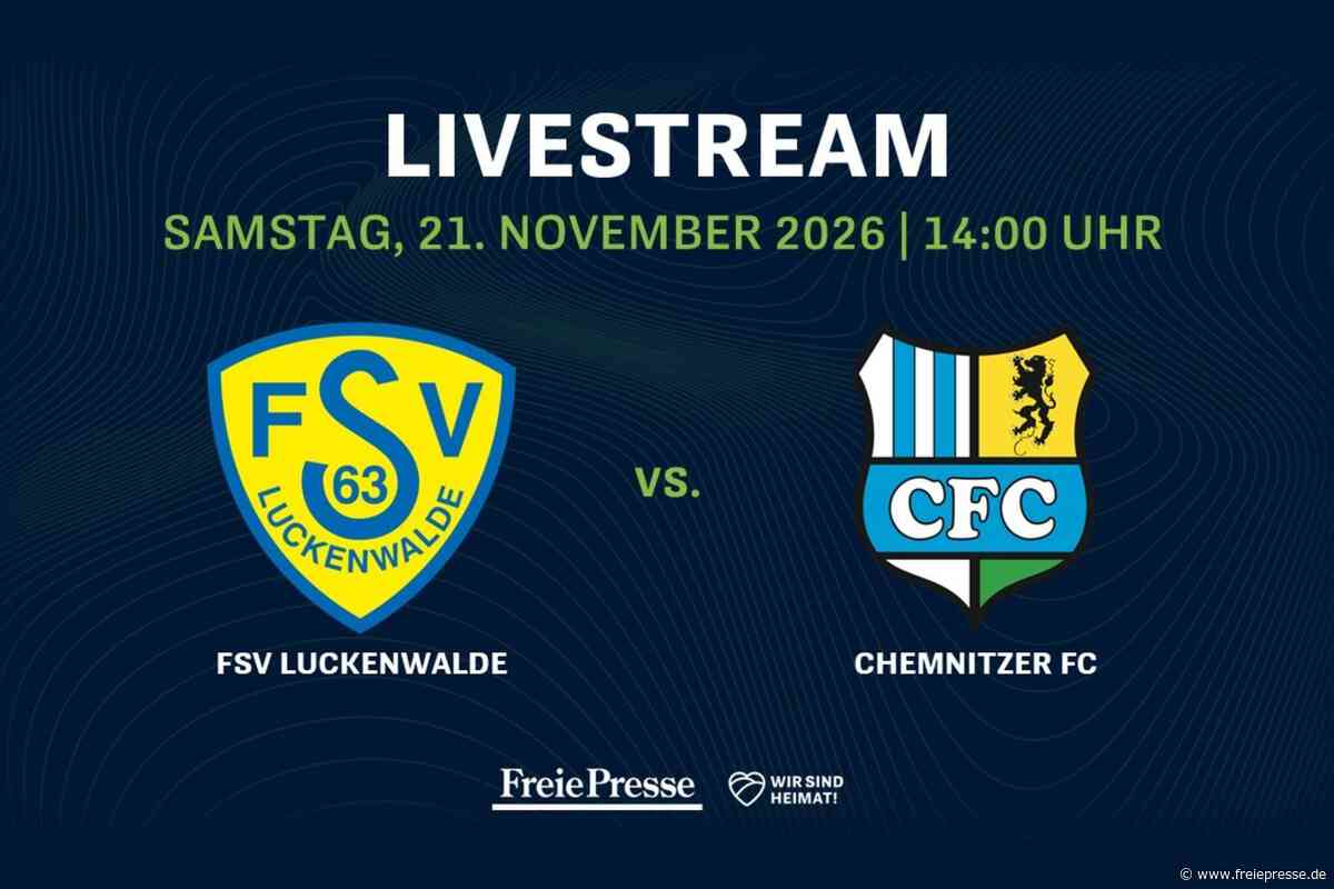 Regionalliga Nordost im Livestream: FSV Luckenwalde gegen Chemnitzer FC