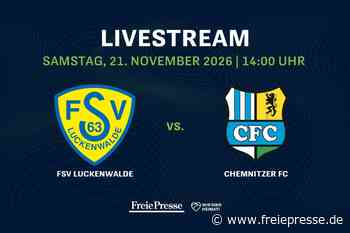 Regionalliga Nordost im Livestream: FSV Luckenwalde gegen Chemnitzer FC