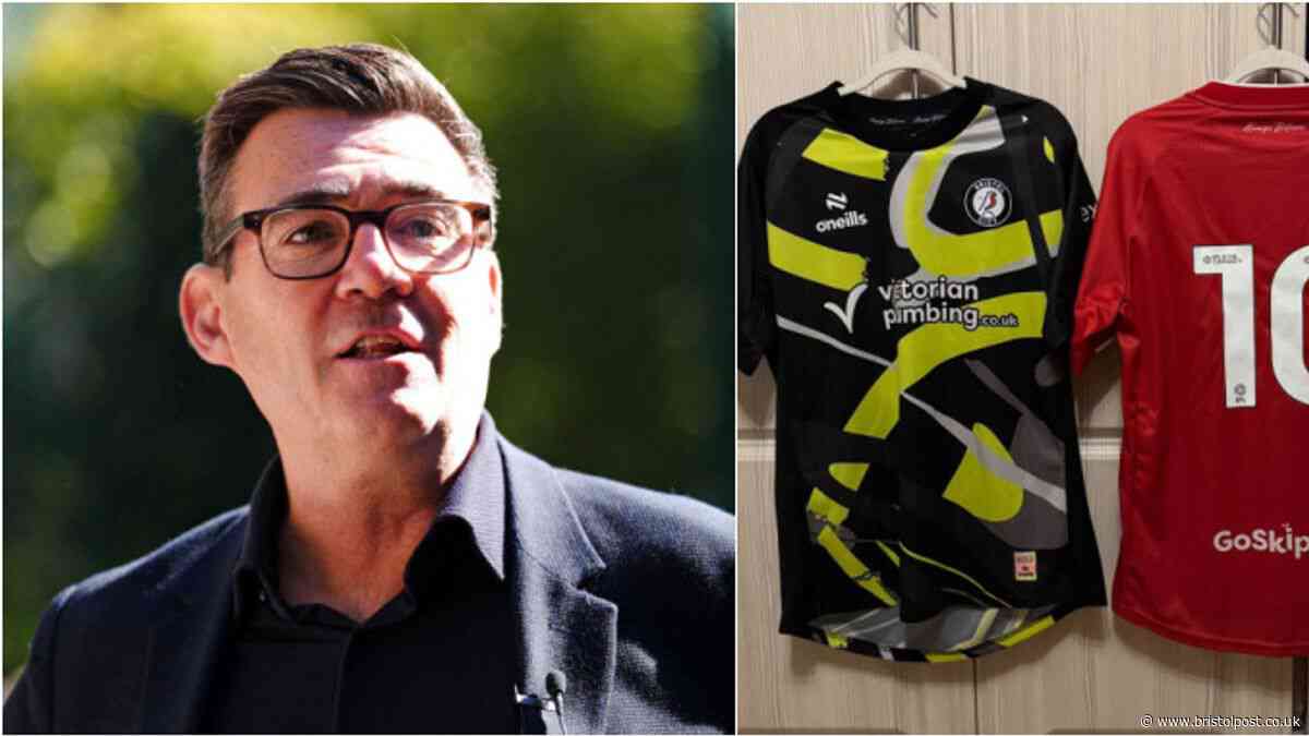 Bristol City fans' team gets new kit thanks to Prime Minister Andy Burnham