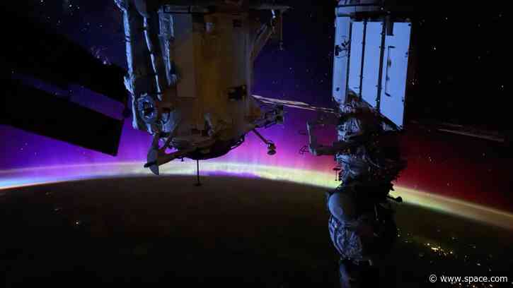 Astronaut captures mesmerizing auroras with iPhone from ISS | Space photo of the day for Oct. 13, 2026