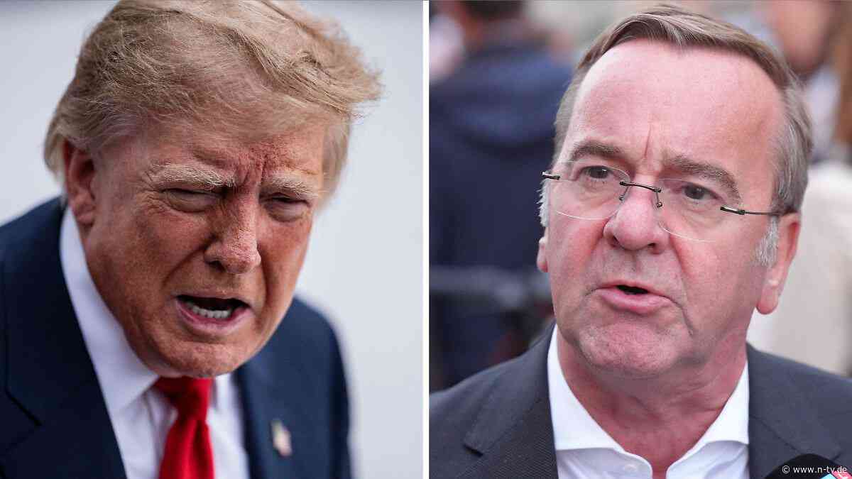 Kurz vor Midterms: Pistorius sieht Trump politisch "mit dem Rücken zur Wand"