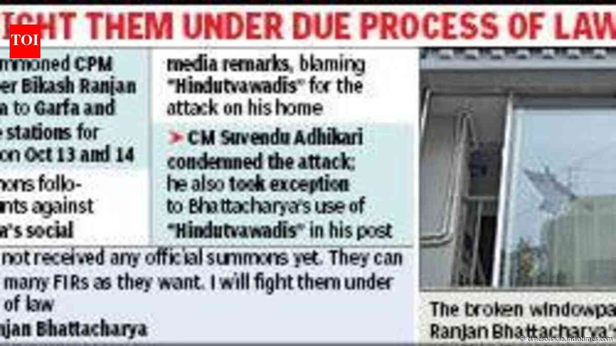 After stones and bottles at house, Bikash gets police summons