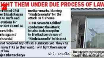 After stones and bottles at house, Bikash gets police summons