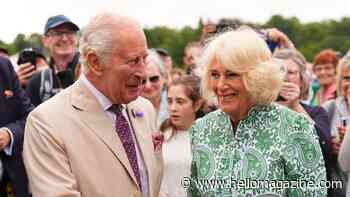 Rare moment King Charles and Queen Camilla were caught kissing on camera