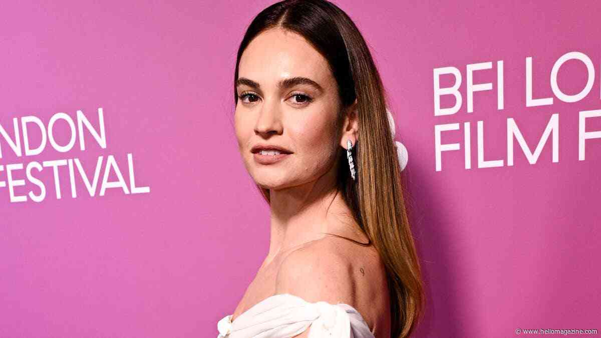 Lily James' 'very handsome' brothers steal the show in new photo with famous sister and glamorous mother