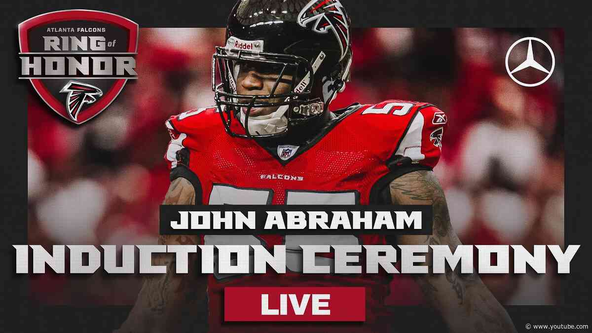 John Abraham Ring of Honor Induction Ceremony from Mercedes-Benz Stadium | LIVE
