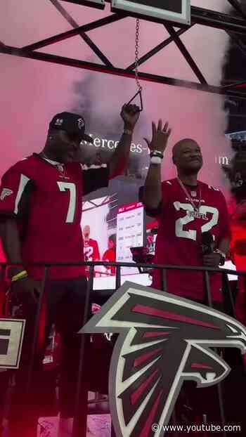 The sound of the ATL  NBC | NFL+ #michaelvick #trainhorn #falcons #atlanta