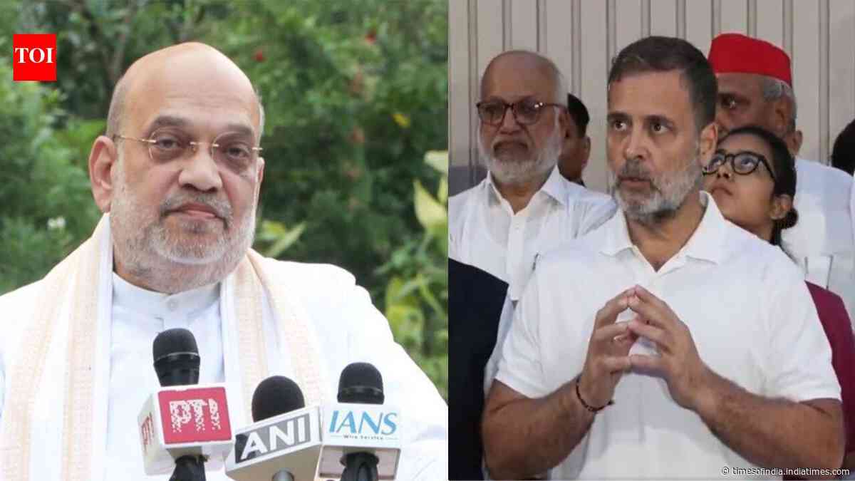 ‘Get ready to lose 2029 polls’: Amit Shah warns Rahul Gandhi with Congress poll history