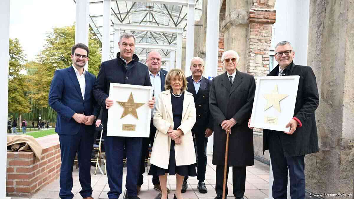 Bayerischer „Walk of Fame“: Söder enthüllt erste Sterne in München