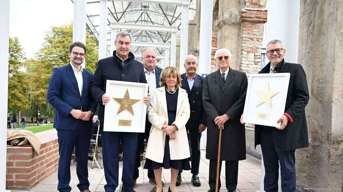 Bayerischer „Walk of Fame“: Söder enthüllt erste Sterne in München