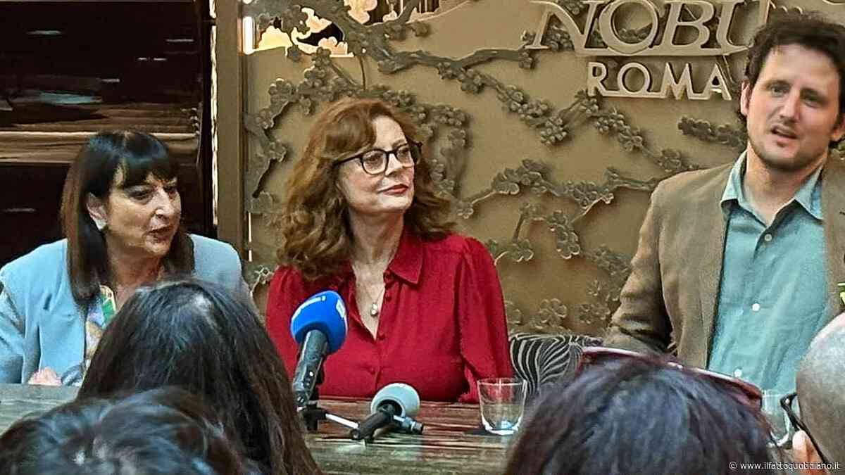 Susan Sarandon alla Festa del Cinema di Roma – 80 anni di libertà: da Gaza alle esecuzioni in Usa, la sua battaglia contro ogni ingiustizia