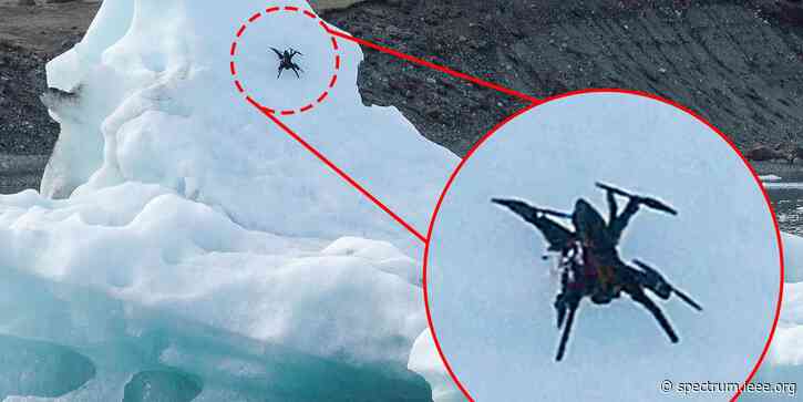 Drones With Claws Perch on Arctic Icebergs
