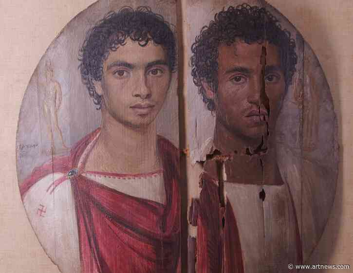 Ancient Fayum Mummy Portrait Gets Fresh Restoration, With Rare Plans to Leave Egypt for Italy