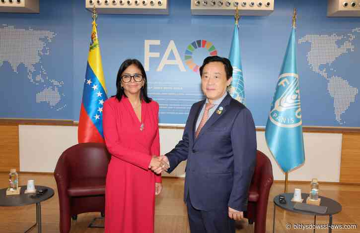 Delcy Rodríguez se reunió con el director de la FAO para discutir estrategias enfocadas en la recuperación del sector agrícola