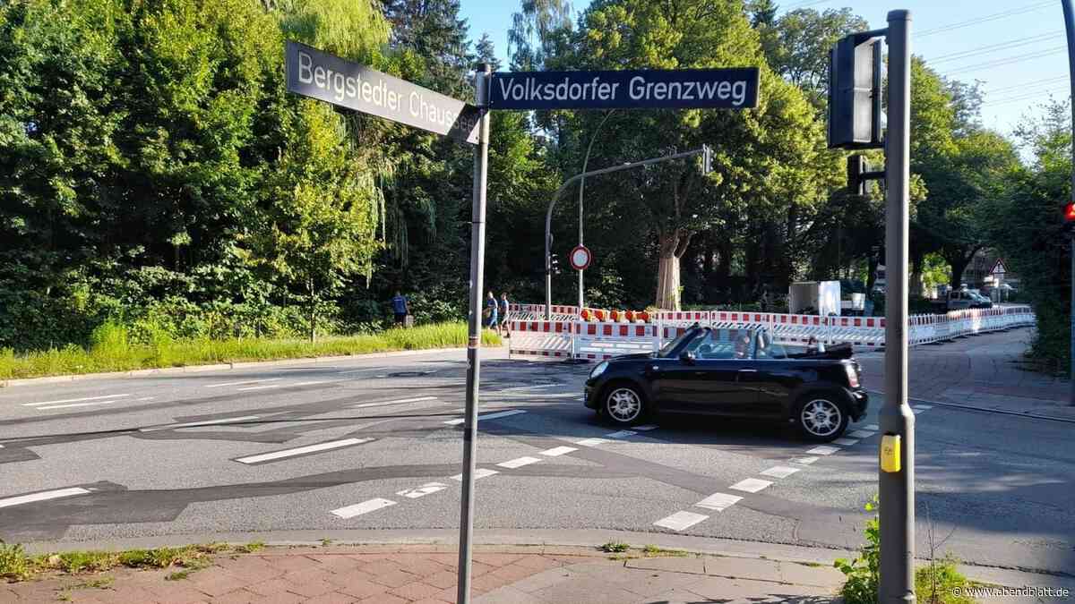 Neuer Bauabschnitt auf Bergstedter Hauptverkehrsader startet früher als geplant
