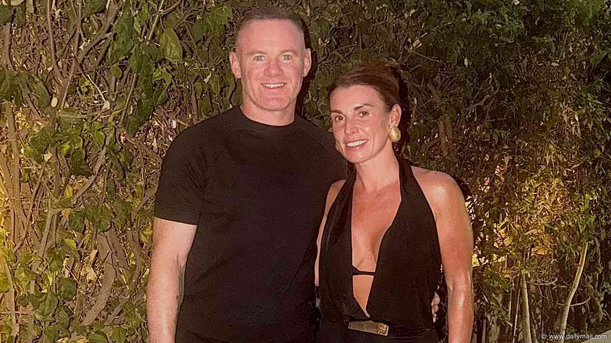 Coleen Rooney slips into a bikini top and leopard print swimsuit as she and slimline Wayne enjoy a 'beautiful few days away in Marrakesh' after the success of their new documentary