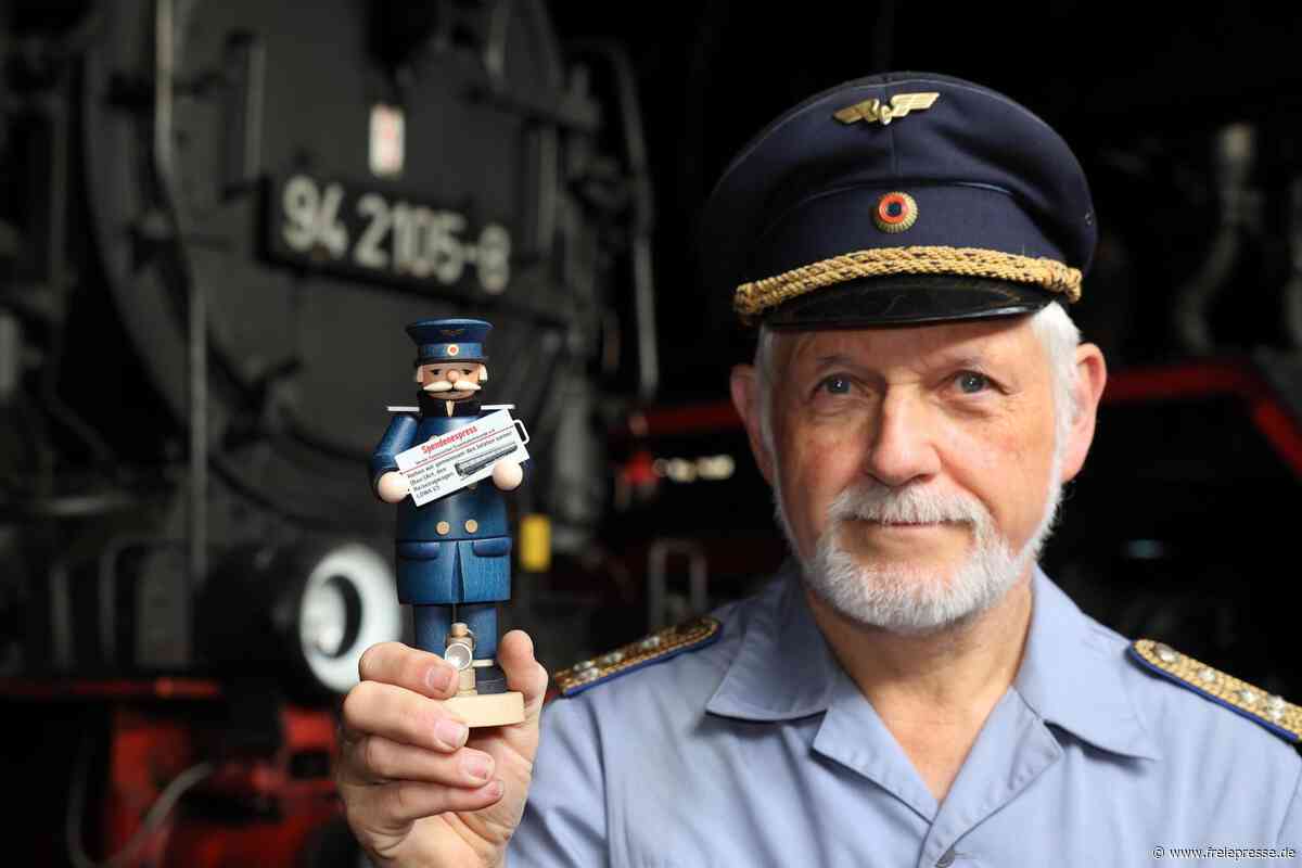 Eisenbahnfreunde aus dem Erzgebirge setzen auf Dampf: Ein Räuchermann soll bei Vorhaben helfen