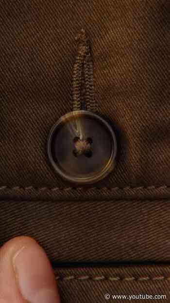 Loose button? Cross stitches, a wrap around the shank, and some space so the buttonhole sits right.