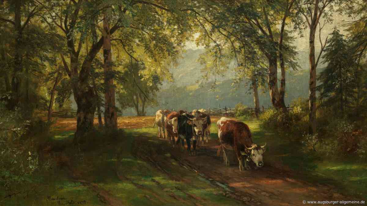 Kuh, Wolke, Baum – und der Mensch im Hintergrund: Philipp Röths Werke strahlen jetzt in Augsburg