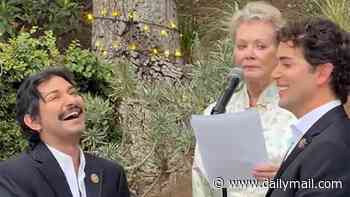 Former Ugly Betty child star Mark Indelicato, 32, marries partner in ceremony officiated by legendary actress Jean Smart