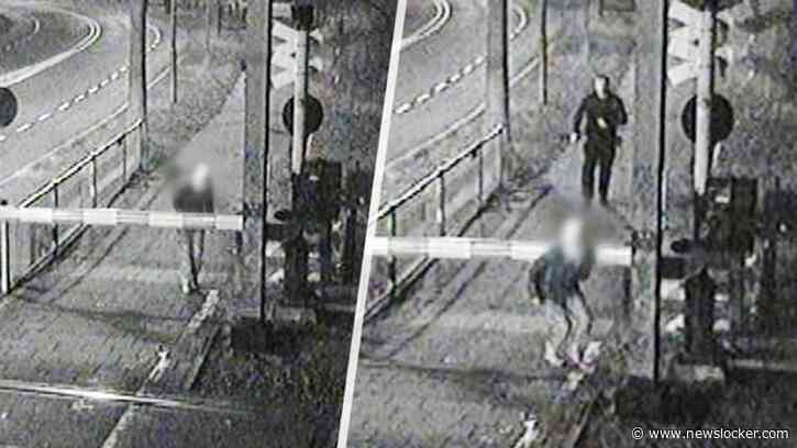 Aangrijpende beelden: vrouw weggesleurd voor trein