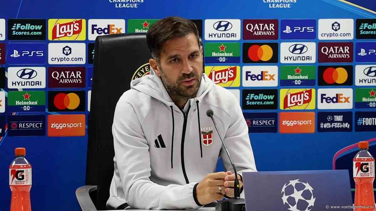 Fàbregas prijst 'zeer dominant' Feyenoord: 'Dat wordt een uitdaging voor ons'