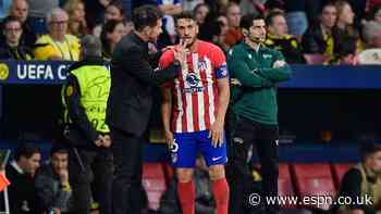 Atleti's Koke out vs. Utd after mother's death